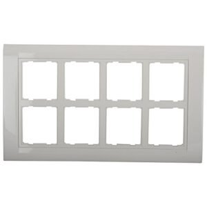 anchor by panasonic Polycarbonate Roma 16 Module Tresa Plate (Standard Size, White)