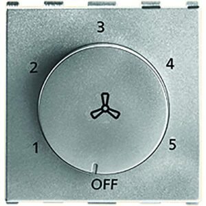 Anchor by Panasonic 66502S Roma Urban Modular 2M 100W V0 Grade Polycarbonate Step Fan Regulator (Silver)