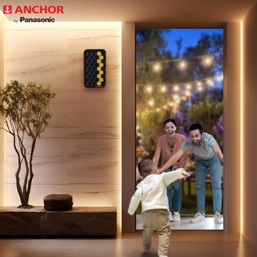Anchor by Panasonic Ding Dong Door Bells Dual Tone aesthetics Home 240V (Black, Pack of 2) - Image 4