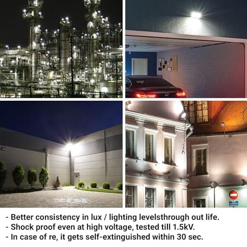 Panasonic 50W LED Flood Light | IP65 & IK07 Water Proof Protection and Imapct Proof Outdoor Light | 440V High Voltage Protection | 6500k Cool White (Pack of 1) - Image 4