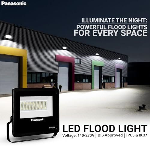 Panasonic 50W LED Flood Light | IP65 & IK07 Water Proof Protection and Imapct Proof Outdoor Light | 440V High Voltage Protection | 6500k Cool White (Pack of 1) - Image 5