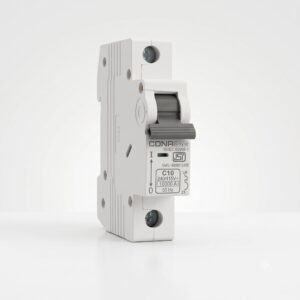 CONA Safetrip B Type 10 Amp, 10 kA Single Pole, Miniature Circuit Breaker (MCB) (Pack of 2)