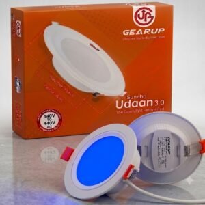 GearUp 7W LED Downlight | Built-in 4kV Surge Protection (Pack of 10) (Blue)