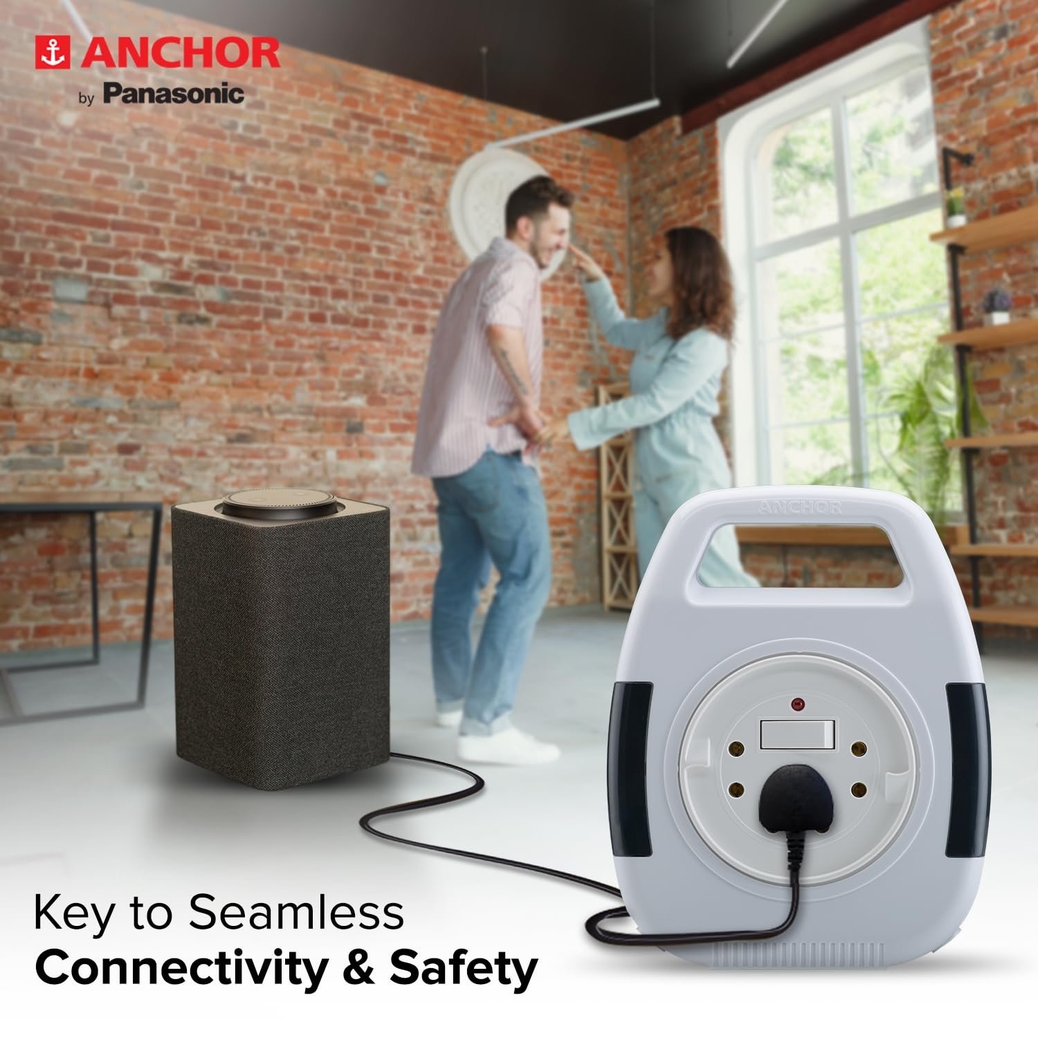 Anchor by Panasonic 6A 2 Pin Flex Box with Indicator & Handle | 8 Mtr Extension Flex Box for Home, Office (5219) - Image 4