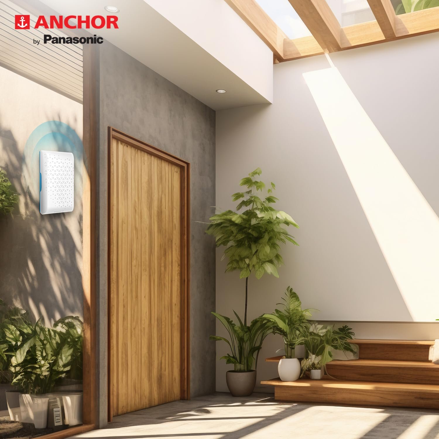 Anchor by Panasonic Ding Dong Doorbell | Calling Bell for Home | Door Bell for Office, School (22664) - Image 2