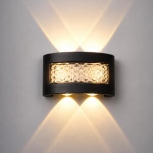 GlowRight LED Indoor UP Down Wall Light, Warm White Colour (2 Up & 2 Down Step), Pack of 1